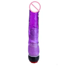Quality TPE Crystal Penis Adult Supplies Male Root Silicone Vibrators Female Masturbator Sex Toys Realistic Big Dildo Simulation