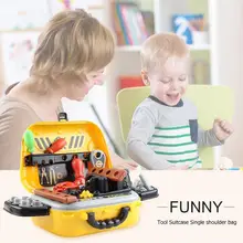 Имитирующий инструмент сумка на плечо набор для Детский чемодан интеллектуальные игрушки