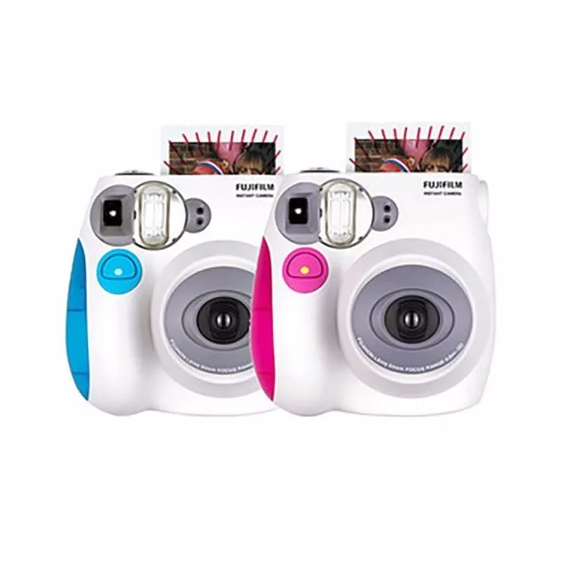 Подлинный Fujifilm Instax Mini 7C 7S камера 6 цветов в продаже Белый Розовый Синий мгновенная печать фото фильм съемка