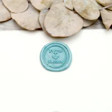 Индивидуальные инициалы якорь Воск печать штамп, индивидуальная восковая печать комплект печатей, индивидуальное свадебные приглашения уплотнения, свадебный подарок