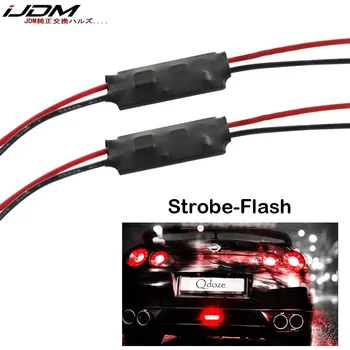 

iJDM (2) 12V Flash Strobe Module Controller Box For Car Truck Motorcycle Brake Stop Light and Third Brake Light