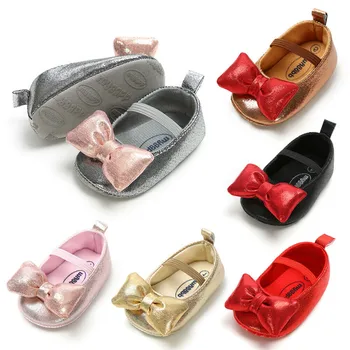 

New Brand PU Leather Baby Boy Girl Casual Shoes Baby Moccasins Moccs Big Bowknot Fringe Soft Soled Non-slip Footwear Crib Shoes