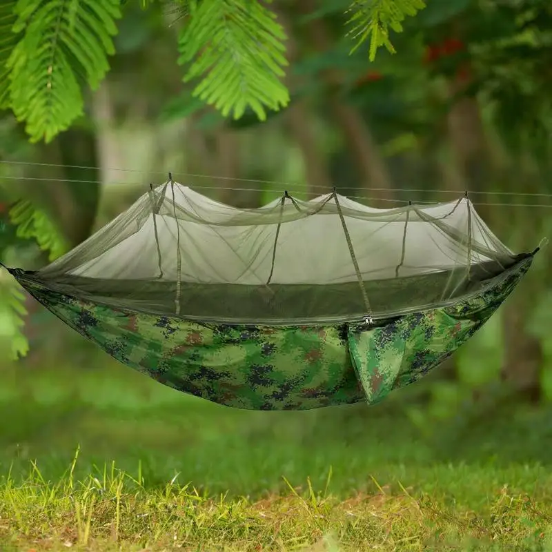 

Outdoor Mosquito Net Parachute Hammock Camping Hanging Sleeping Swing Bed Hanging Swing Sleeping Bed Tree Tent
