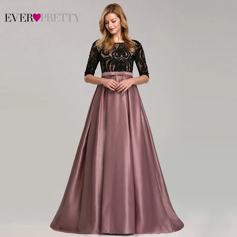 Cena Kontrastowe kolorowe suknie wieczorowe Ever Pretty EP07866 2019 line O Neck imperium opaska dziecięca eleganckie seksowne sukienki na przyjęcie Robe De Soiree