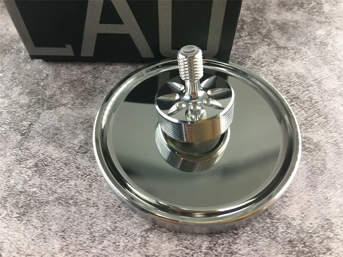 

New Matrix Hand Rotator Stainless Steel Spindle Rotator Metal Anti-stress Cushion Rotator EDC Decompression Gyro Toy Send Base