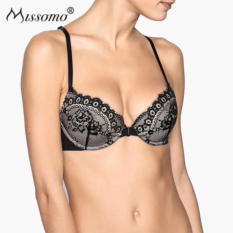 

Missomo Lace Bras For Women Wide Sexy Ladies BH Bralet Modis Push Up Bralette Plus Size Cup Brassiere Sheer Lingerie Crop Top