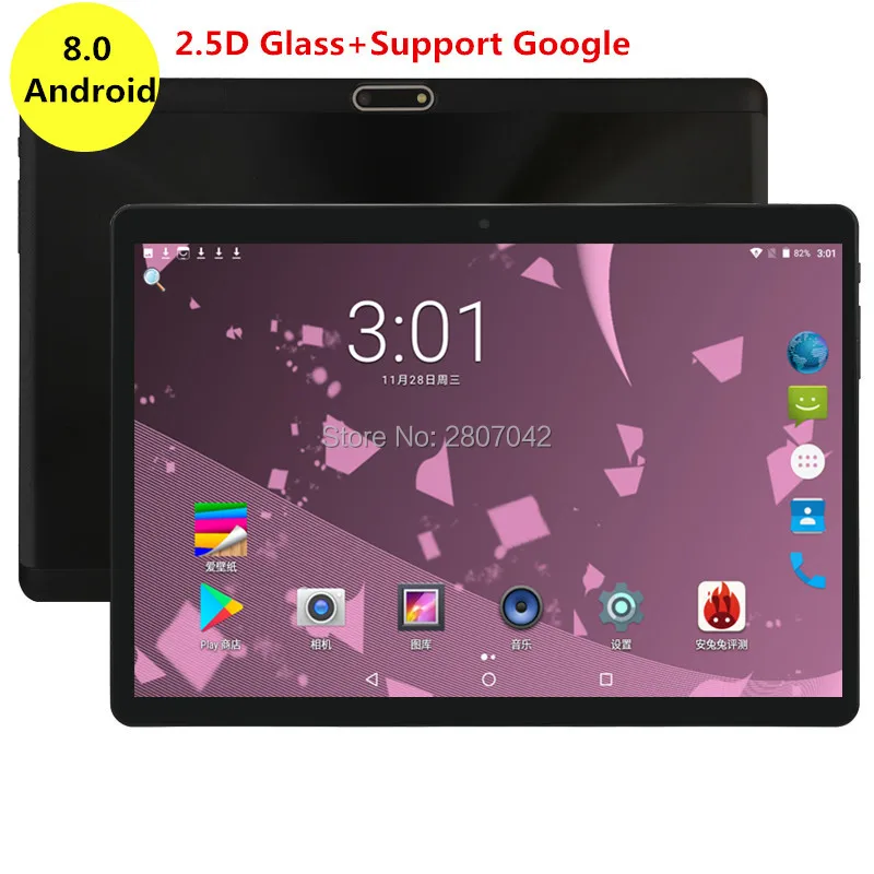 

Google Ultra Slim Tablet PC 4GB RAM 64GB ROM Octa Core Dual Cameras 1280X800 2.5D Glass IPS Screen 8 Cores tablet 10.1 pad