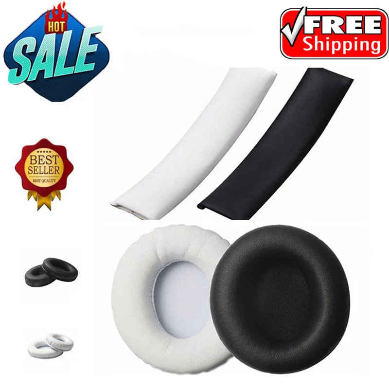 

HOT Replacement Ear Pads Cushion+Headband Caes Cover for Beats By Dr.Dre Studio 1.0 Headset