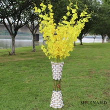 melsnajsd 1pcs 98cm Artificial Flowers orchid Simulation Flower For Wedding Decoration fake Flowers Home Decor melsnajsd 1pcs 98cm Artificial Flowers orchid Simulation Flower For Wedding Decoration fake Flowers Home Decor