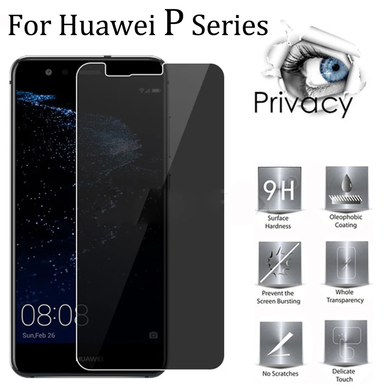 Privacy Screen protector for huawei p20lite Protective Glass for huawei