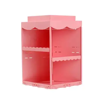 

1 Pc Makeup Organizer Rotatable Adjustable Princess Style Creative Brush Holder Jewelry Organizer Cosmetic Storage Box
