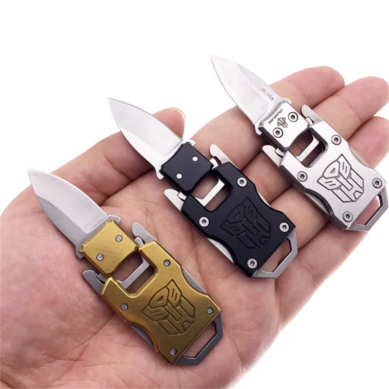 

Multifunctional knife pare combat parcel letter defense peeler peel EDC self open pocket key keychain Multipurpose outdoor