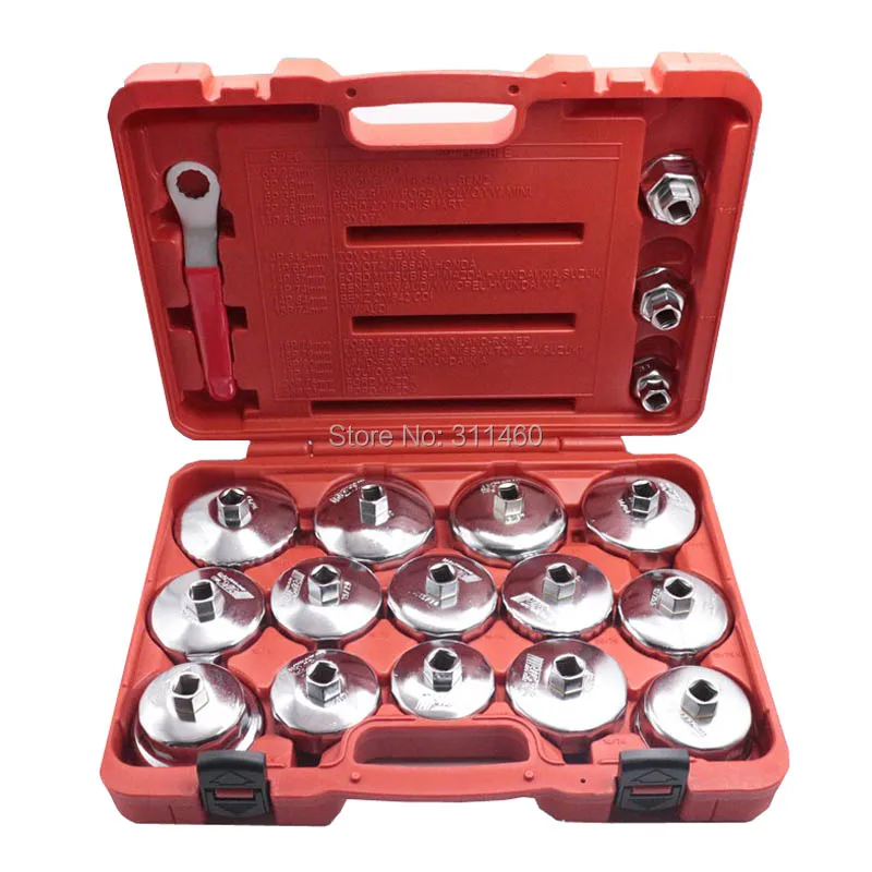 

18Pcs/Set Universal Oil Filter Wrench Set Automotive Removal Tools Kit Car Cup Type For BMW Benz Volvo Toyota VW Renault Honda