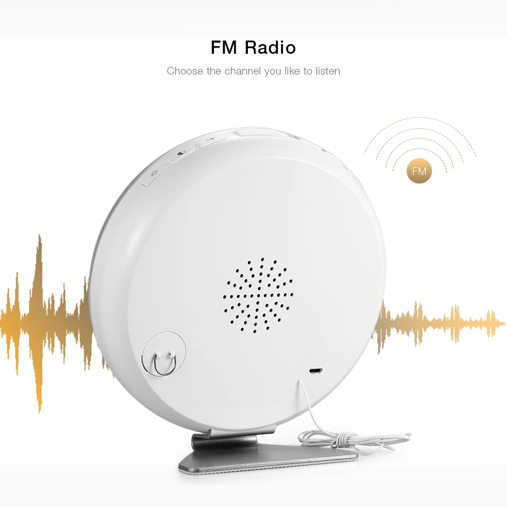 Inlife 6639 Wake Up Light с FM радио дисплеем времени Сенсорный режим светодиодный дисплей