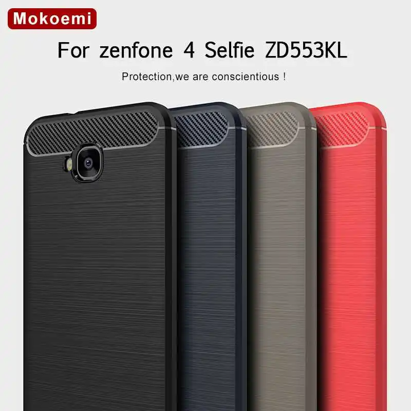 

Mokoemi Fashion Shock Proof Soft Silicone 5.5"For Asus Zenfone 4 Selfie ZD553KL Case For Asus Zenfone 4 Selfie Phone Case Cover
