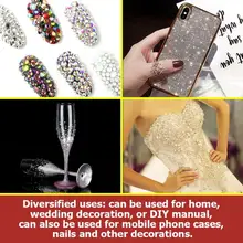 12 сетки/коробка 3D Стразы разнообразные поделки Самоцветы новые очаровательные Микс Дизайн ногтей Роза для украшения ювелирные изделия гель блеск украшения для ногтей