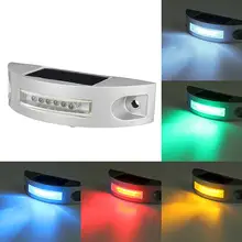 Разноцветный уличный Водонепроницаемый светодиодный светильник на солнечных батареях 6, дорожный подъездный док-станция, наземный светильник