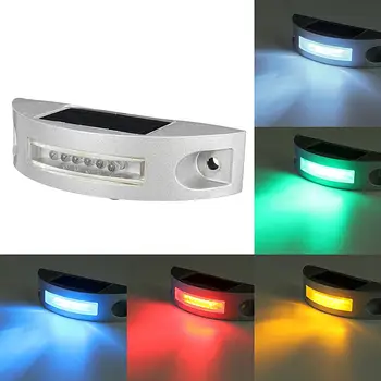 

Muliti Color Outdoor Waterproof Solar Power 6 LED Light Road Driveway Dock Ground Step Lamp Path Light