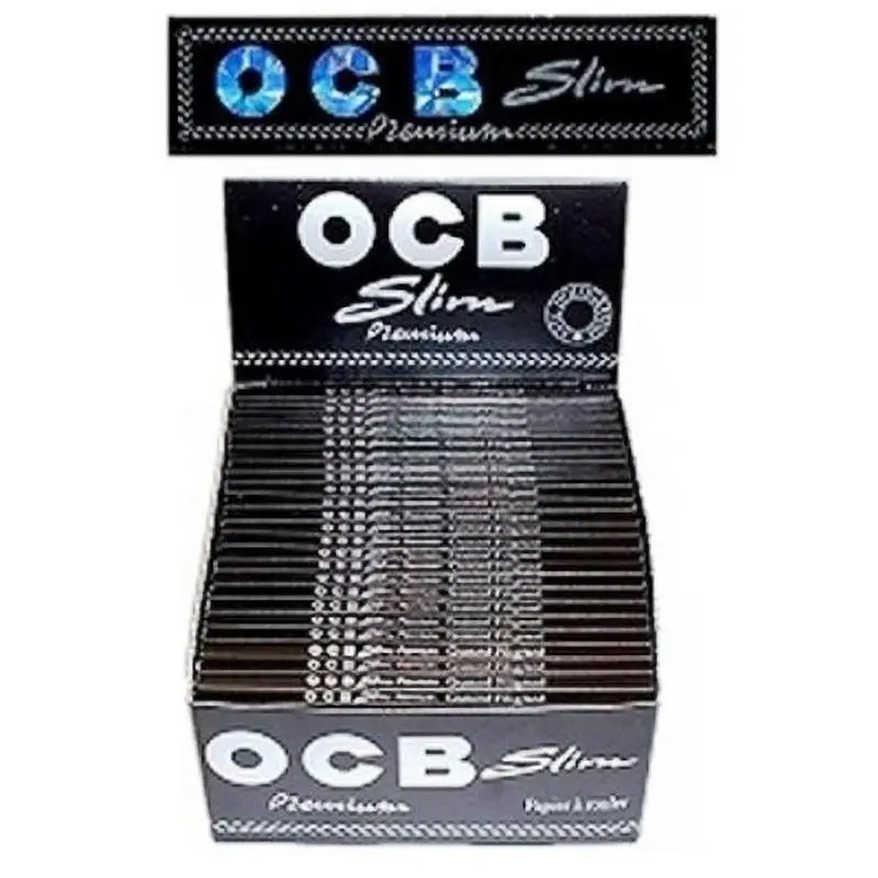 

5pcs/10pcs/15pcs Slim Premium Black King Size Rolling Paper