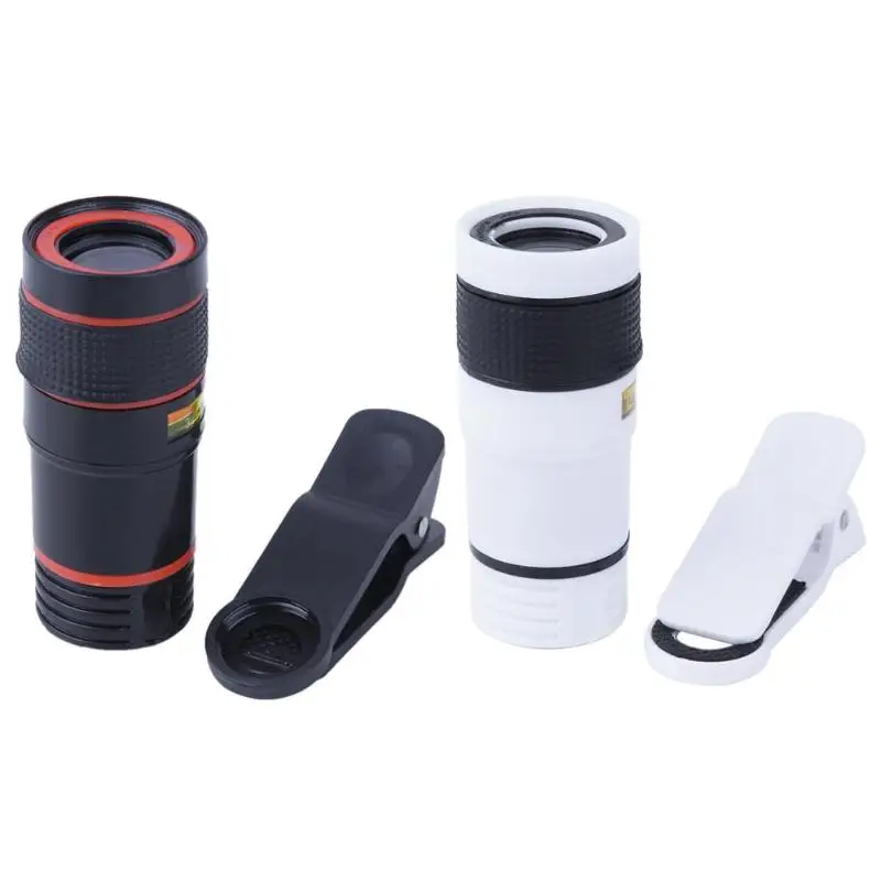 

ALLOET Universal 8X Zoom Phone Clip Monocular Camera Lens External Optical Telephoto Telescope Lenses For iPhone Samsung Huawei