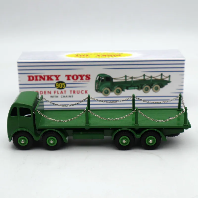 Атлас Dinky Supertoys No.905 Foden Плоская тележка с цепочками мята/в коробке литые модели
