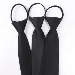 2019 Новый Почтовый галстук Обновление версии стреловидные ленивый галстук простые черные Исполнительный Бизнес Pre-Профессиональный
