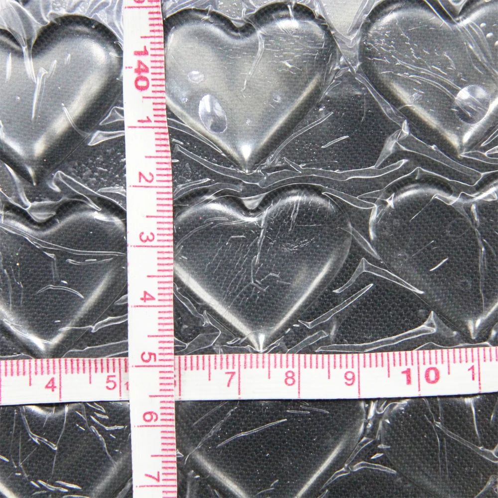 30*33 мм прозрачный сердце 3D кристально чистый эпоксидный клей КРУГИ бутылки Кепки