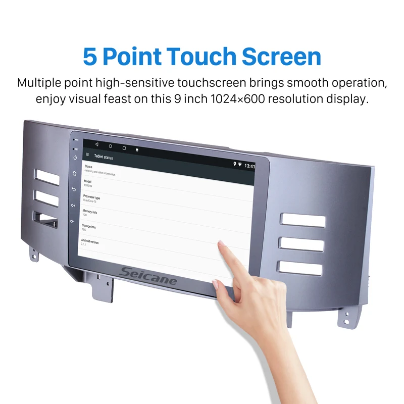 Зазор Seicane Автомагнитола для Тойота старый рейз 2005 2006 2007 2008 2009 Android 9 дюймов 2Din 3g gps навигация мультимедийный плеер