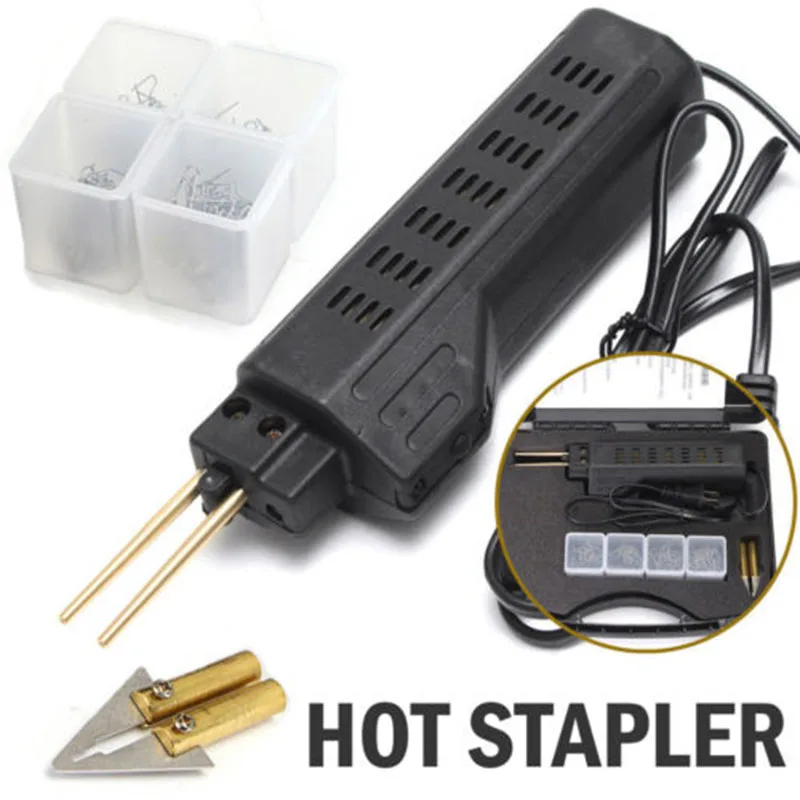 

100% Brand new 220-250V Car Bumper Fender Fairing Welder Gun Plastic Repair Kit Suitable for repair plastic with 200 Staple