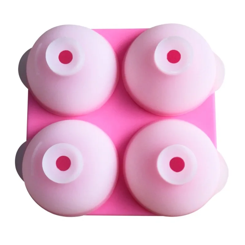 

silicone mold ice lattice 4 hole ice cream hockey creative DIY blending ball with cover