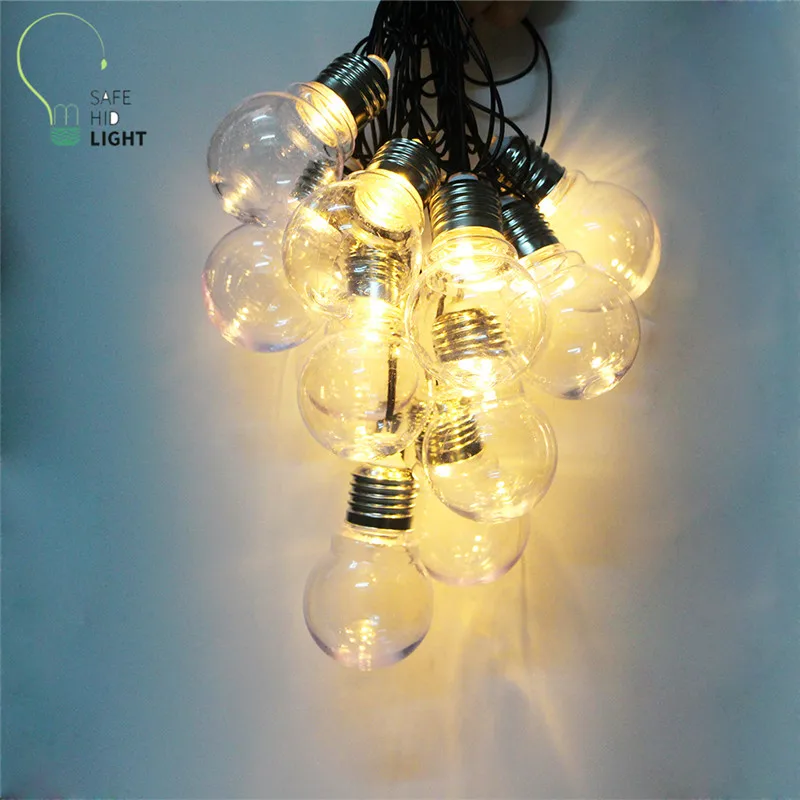 

NEW 6M 20 LED G45 Globe Globe Patio string light festoon Party Fairy String Lights Outdoor string light 110V/220V US/EU plug 25