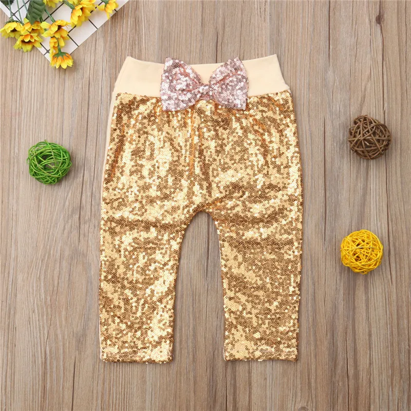 Модные Штаны для маленьких девочек милые теплые штаны с бантом для девочек от 0 до 24 месяцев