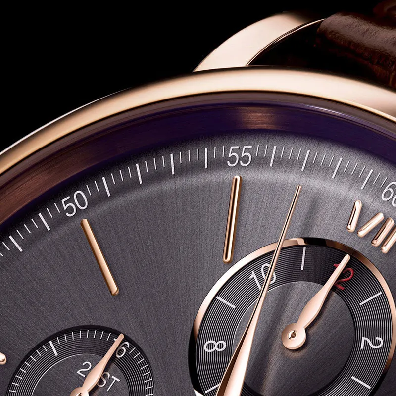 Роскошные брендовые швейцарские мужские часы LOBINNI, вечный календарь, автоматические механические мужские часы с сапфировым кожаным ремешком, relogio L13019-9