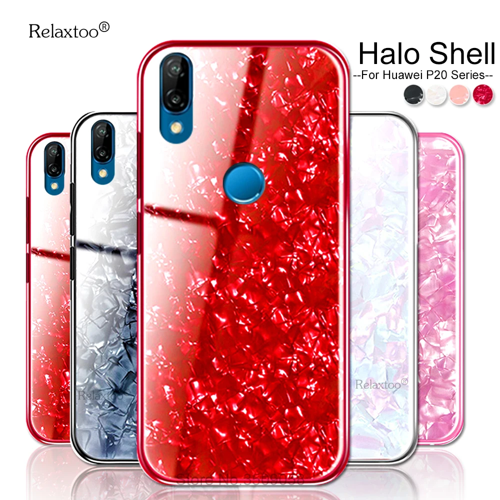 

for huawei p 20 lite case for huawei p20 pro lite cases Marble pattern Back Glass Protective Shell Cover p20lite p20pro coque