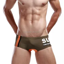 Сексуальные эластичные Купальники Мужские плавки для серфинга доска пляжная одежда мужские тонкие плавки, боксёры для плавания Шорты