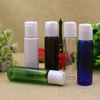 

50pcs 30ml Disc top Cap Bottle Empty Plastic Bottle PET Lotion Bottle Travel Size Plastic Empty Bottles For Shampoo