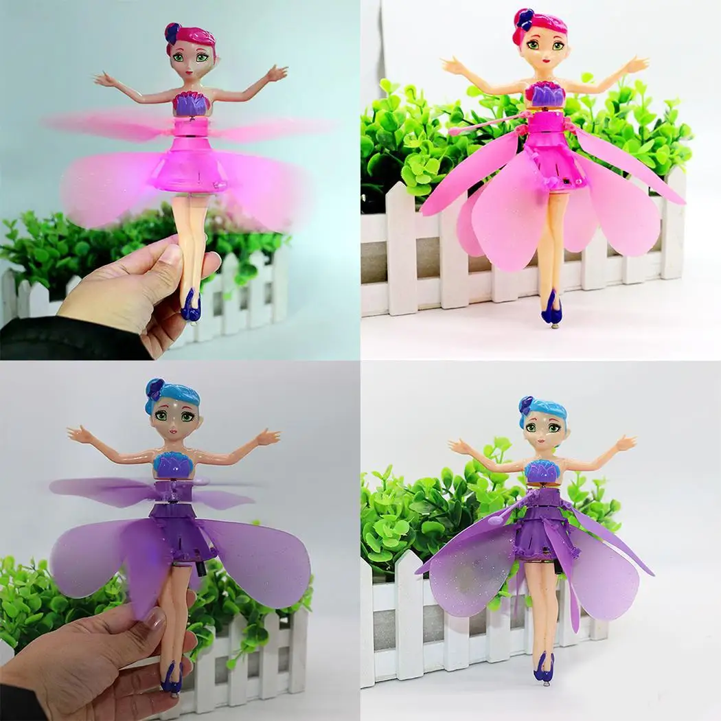 Children Toy Infrared Sensor Remote Control Flying Toy With Music Light Aircraft Toy Plane Model Outdoor Educational Toys