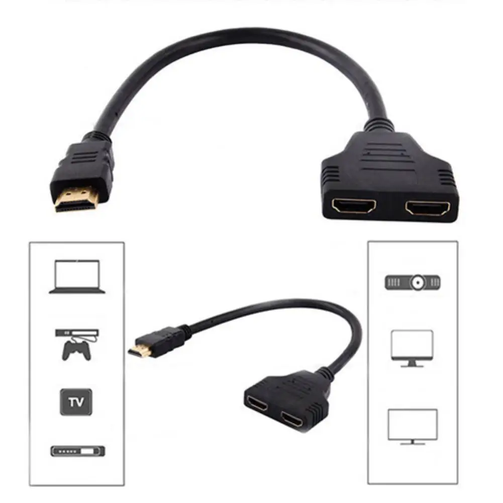 1 шт. 2 порта HDMI 1080P папа мама в разветвитель кабель адаптер конвертер| |