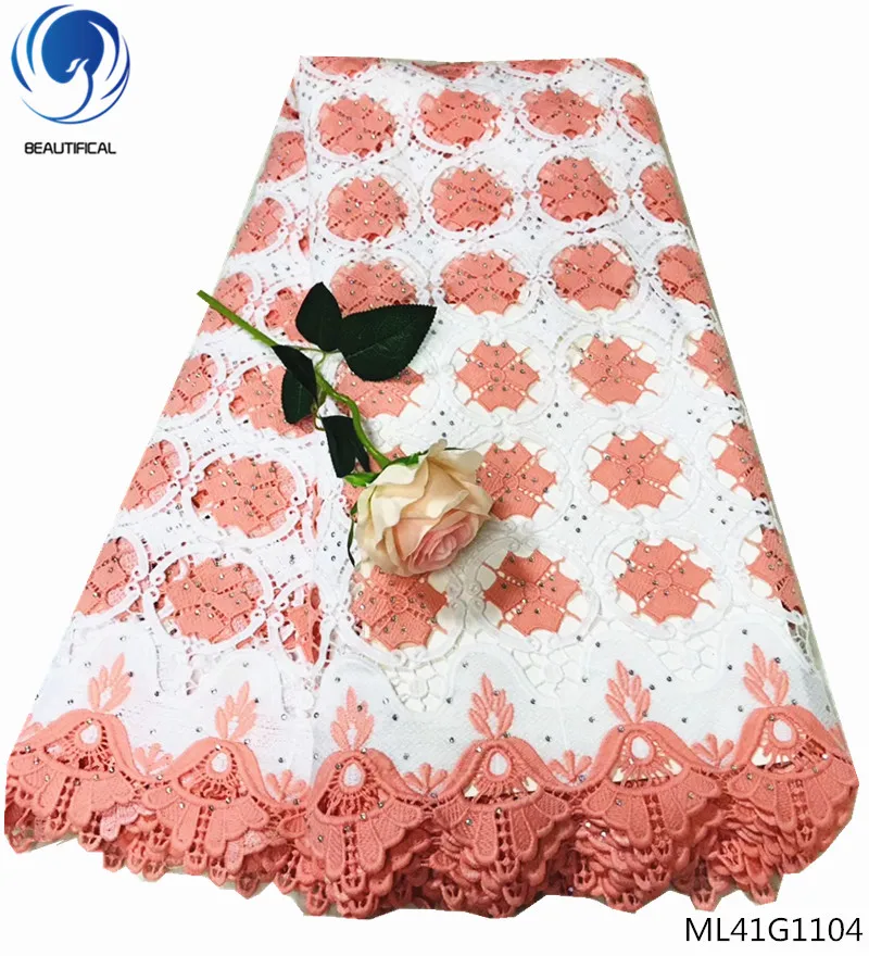 

BEAUTIFICAL african cord lace for wedding nigeria guipure fabric quality cord lace latest african fabric ML41G11