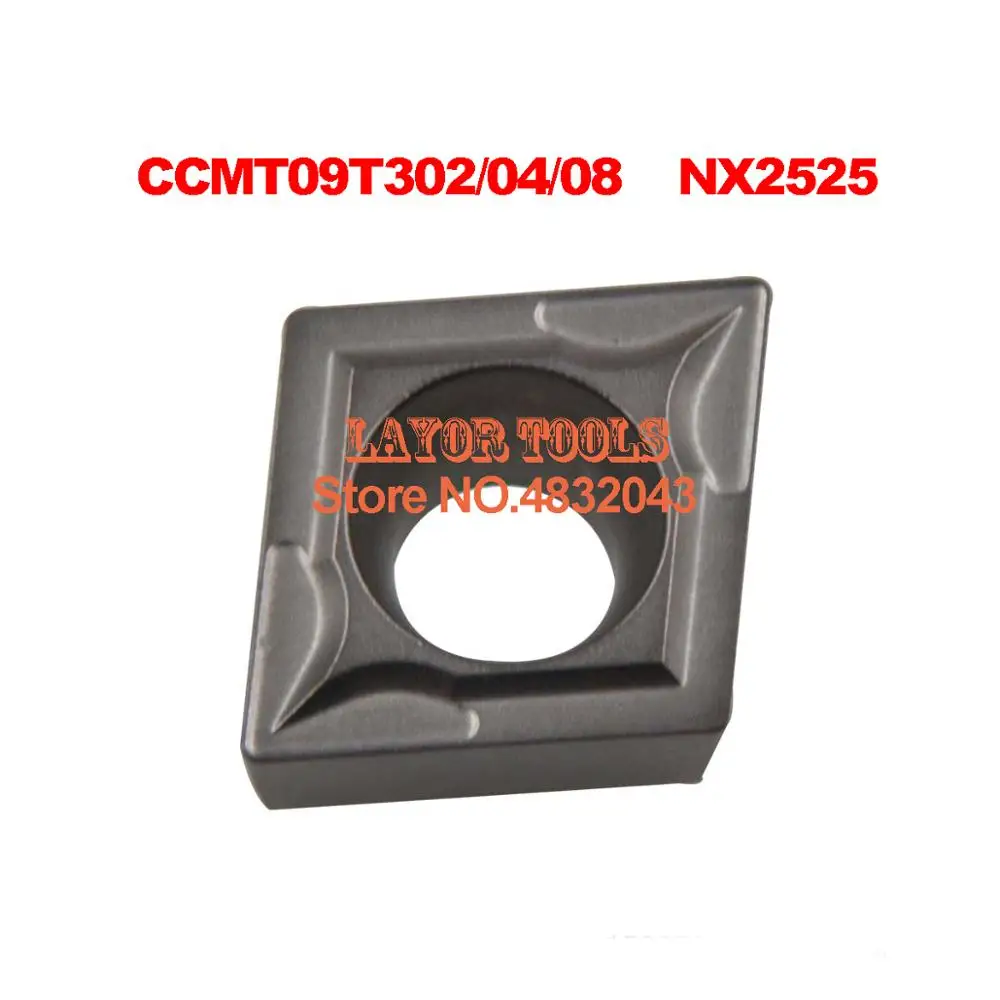 

CCMT09T302/CCMT09T304/CCMT09T308 NX2525, оригинальный CCMT 09T3 02/04/08 NX2525 карбид Вставки для токарного держателя инструмента