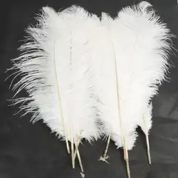 10 шт натуральный белый страусиные перья карнавальные костюмы вечерние свадебное украшение для дома ремесел для Свадебная вечеринка Декор