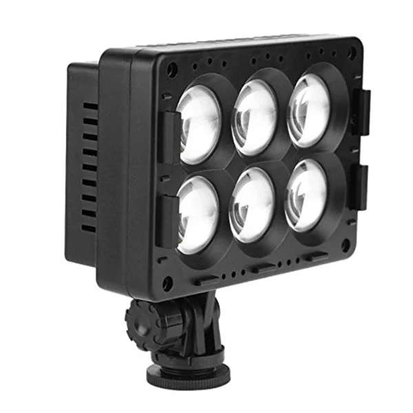 

ZIFON 1Pcs T6-C Video Light 1300LM 6LED Electrodeless Dimming Photography Fill Light for DSLR Camera Videolight Wedding Record