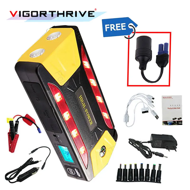 UK Plug Auto Power Bank 12V Booster Start Jumper Battery Mini Multifunction Emergency Car Jump Starter Discharge Rate Diesel