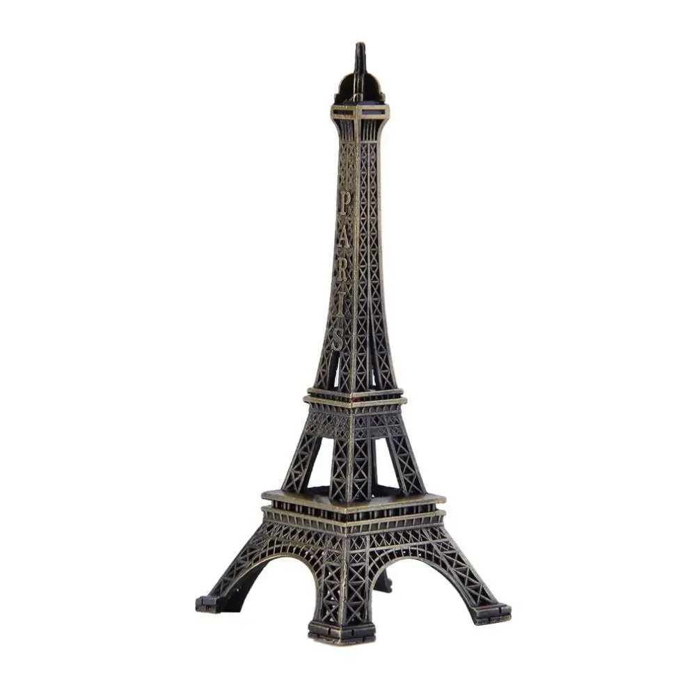 

10cm Metal Art Crafts Paris Eiffel Tower Model Figurine Zinc Alloy Statue Travel Souvenirs Home Decorations Drop Shipping