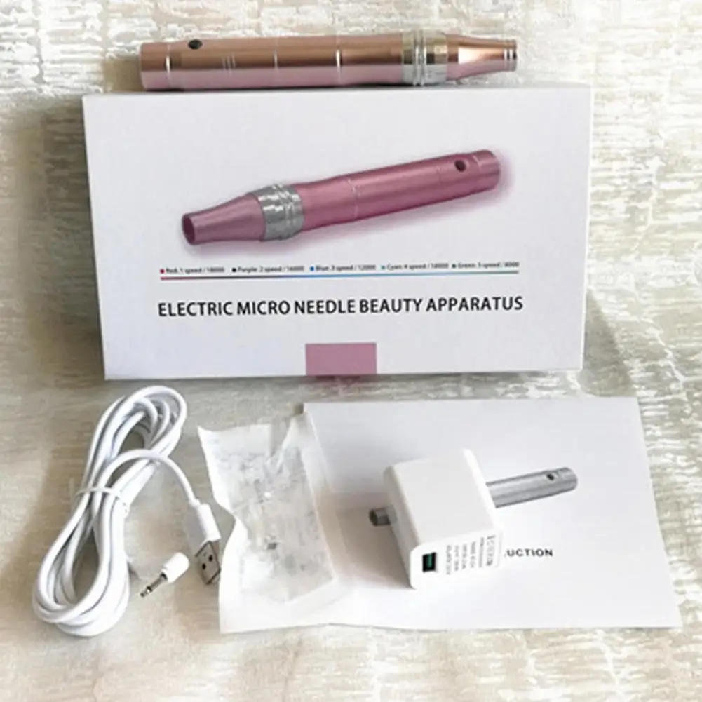 

Face Care Tool Electric Micro Nano Needle MTS Tattoo Therapy Makeup Pen GunMicro Needling System