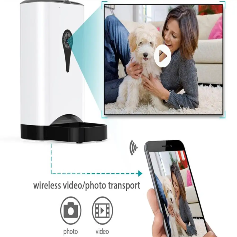 Кормушка для домашних животных 4 5 л Wi Fi с ДУ|Кормление собаки| |