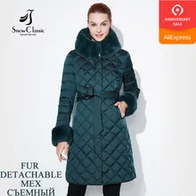 Зимние классические куртка женщин camperas mujer abrigo invierno пальто женщин парк плюс размер меховой воротник 4xl зима толстые разделе