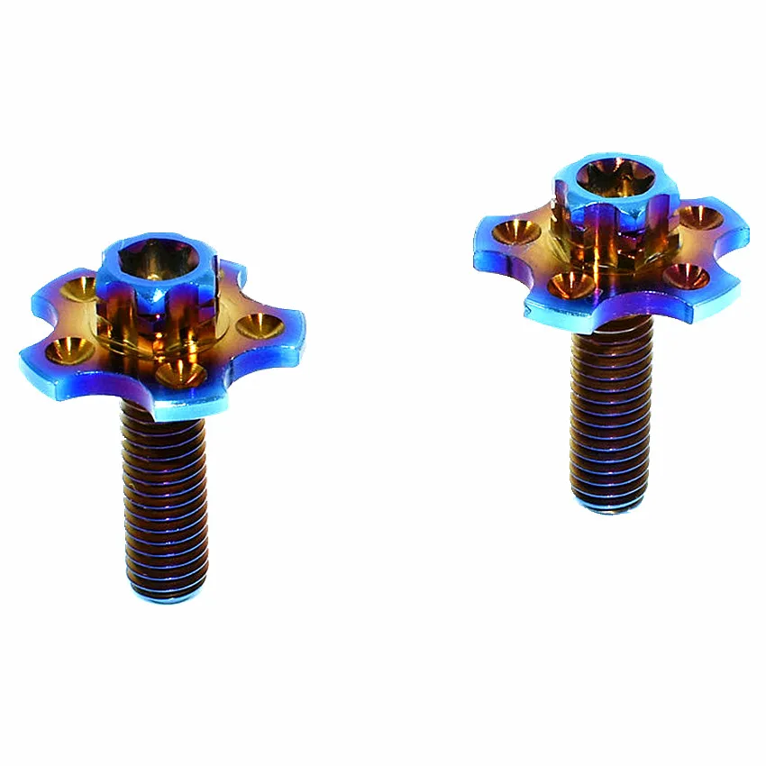 

Titanium Bolt for Decorative Screws Motorcycle Modified M6 x20mm Shell Burned Blue Color Ti Bolt Ti Screws Ti Fastener