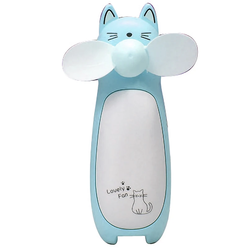 

Creative Outdoor Small Fan Mini Cartoon Cat Fan Handheld Portable Charging Fan Led Night Light Small Fan