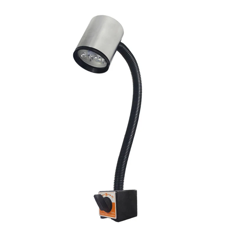 

CLAITE 3W 90-220V 50CM LED CNC Machine Light Working Table Lamp Milling Machine Lights Gooseneck Work Light with US Plug